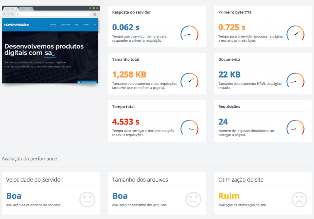 teste de performance